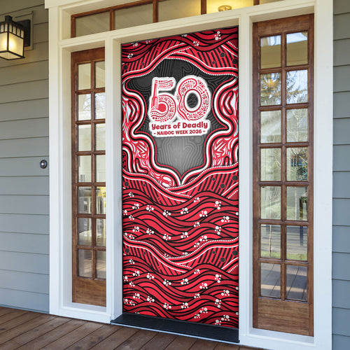 Melbourne Renegades NAIDOC Week 2026 Door Cover Aboriginal Indigenous - 50 Years of Deadly