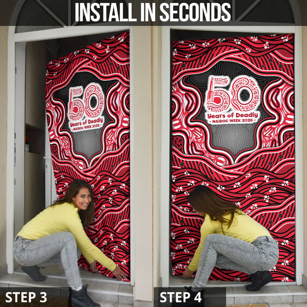 Melbourne Renegades NAIDOC Week 2026 Door Cover Aboriginal Indigenous - 50 Years of Deadly