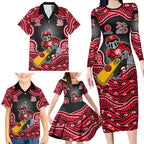 Melbourne Renegades NAIDOC Week 2026 Family Matching Long Sleeve Bodycon Dress and Hawaiian Shirt Aboriginal Indigenous - 50 Years of Deadly