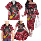 Melbourne Renegades NAIDOC Week 2026 Family Matching Off The Shoulder Long Sleeve Dress and Hawaiian Shirt Aboriginal Indigenous - 50 Years of Deadly
