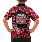 Melbourne Renegades NAIDOC Week 2026 Family Matching Off The Shoulder Long Sleeve Dress and Hawaiian Shirt Aboriginal Indigenous - 50 Years of Deadly