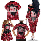 Melbourne Renegades NAIDOC Week 2026 Family Matching Off The Shoulder Long Sleeve Dress and Hawaiian Shirt Aboriginal Indigenous - 50 Years of Deadly