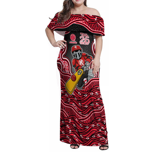 Melbourne Renegades NAIDOC Week 2026 Family Matching Off Shoulder Maxi Dress and Hawaiian Shirt Aboriginal Indigenous - 50 Years of Deadly