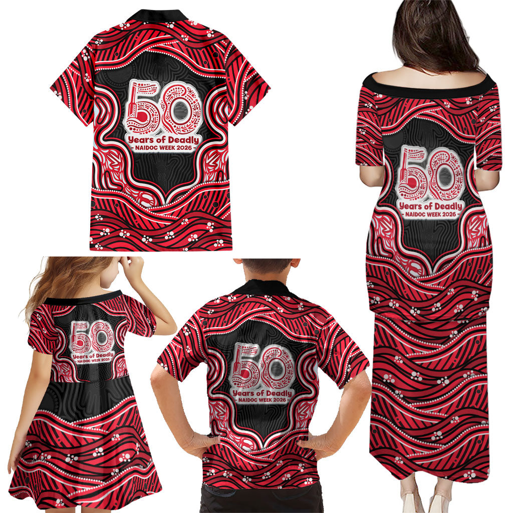 Melbourne Renegades NAIDOC Week 2026 Family Matching Puletasi and Hawaiian Shirt Aboriginal Indigenous - 50 Years of Deadly