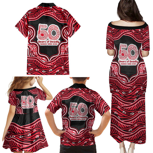 Melbourne Renegades NAIDOC Week 2026 Family Matching Puletasi and Hawaiian Shirt Aboriginal Indigenous - 50 Years of Deadly