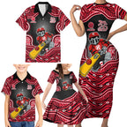 Melbourne Renegades NAIDOC Week 2026 Family Matching Short Sleeve Bodycon Dress and Hawaiian Shirt Aboriginal Indigenous - 50 Years of Deadly