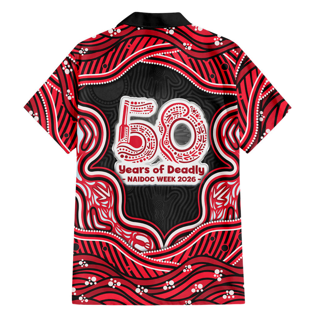 Melbourne Renegades NAIDOC Week 2026 Family Matching Short Sleeve Bodycon Dress and Hawaiian Shirt Aboriginal Indigenous - 50 Years of Deadly
