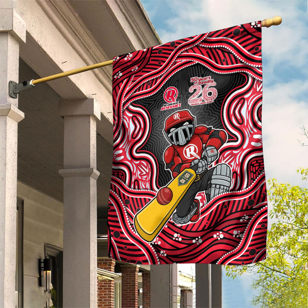 Melbourne Renegades NAIDOC Week 2026 Garden Flag Aboriginal Indigenous - 50 Years of Deadly