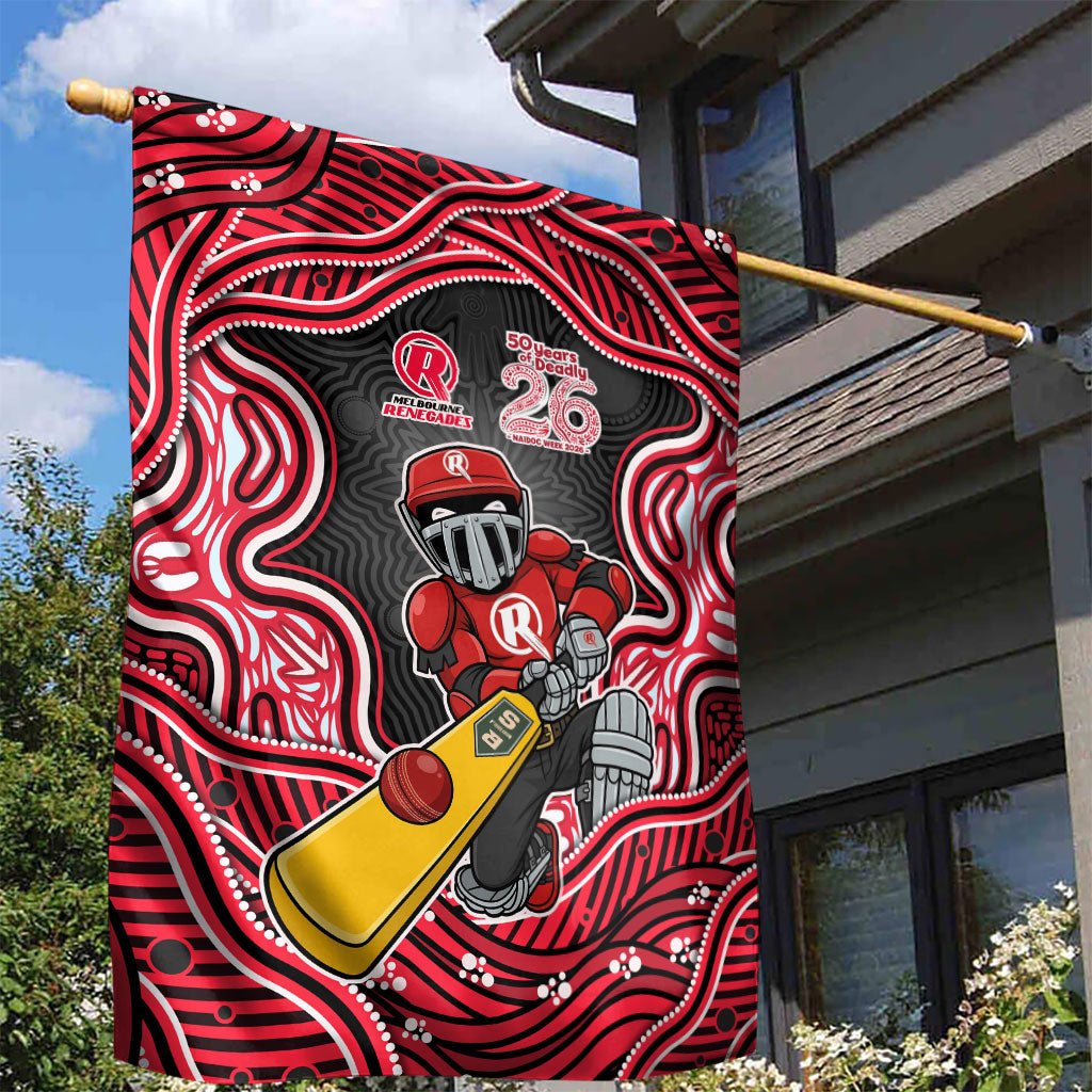 Melbourne Renegades NAIDOC Week 2026 Garden Flag Aboriginal Indigenous - 50 Years of Deadly
