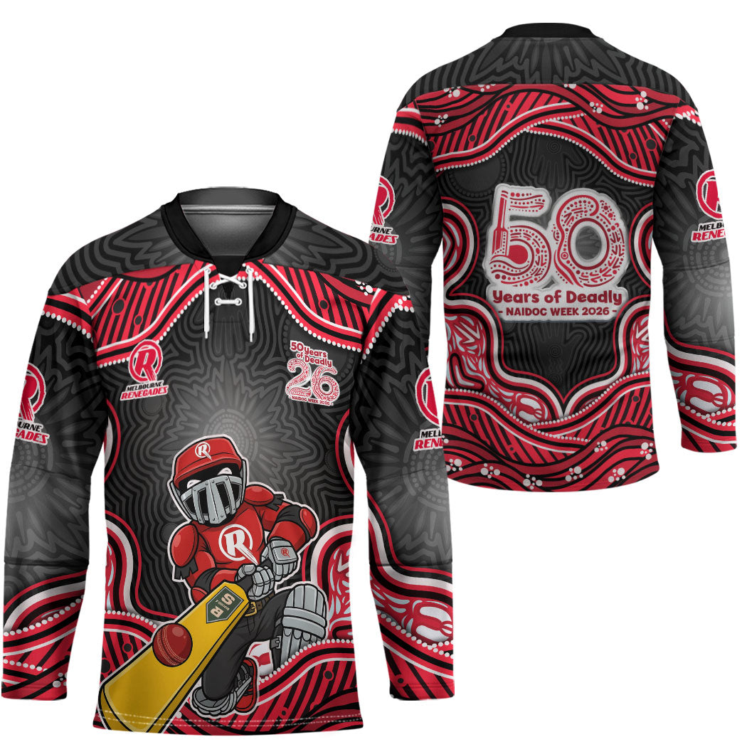 Melbourne Renegades NAIDOC Week 2026 Hockey Jersey Aboriginal Indigenous - 50 Years of Deadly
