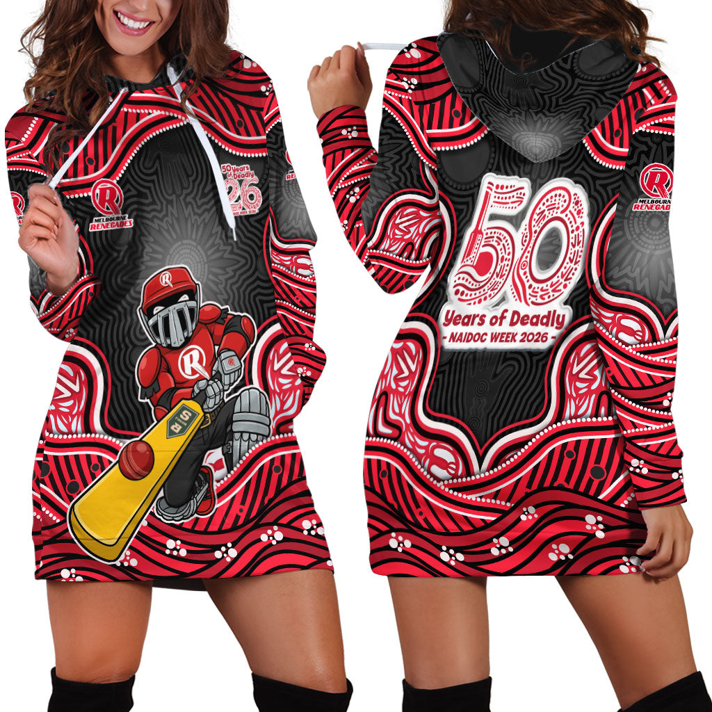 Melbourne Renegades NAIDOC Week 2026 Hoodie Dress Aboriginal Indigenous - 50 Years of Deadly