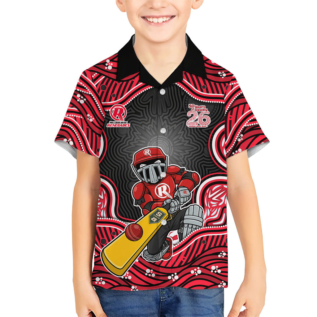 Melbourne Renegades NAIDOC Week 2026 Kid Hawaiian Shirt Aboriginal Indigenous - 50 Years of Deadly