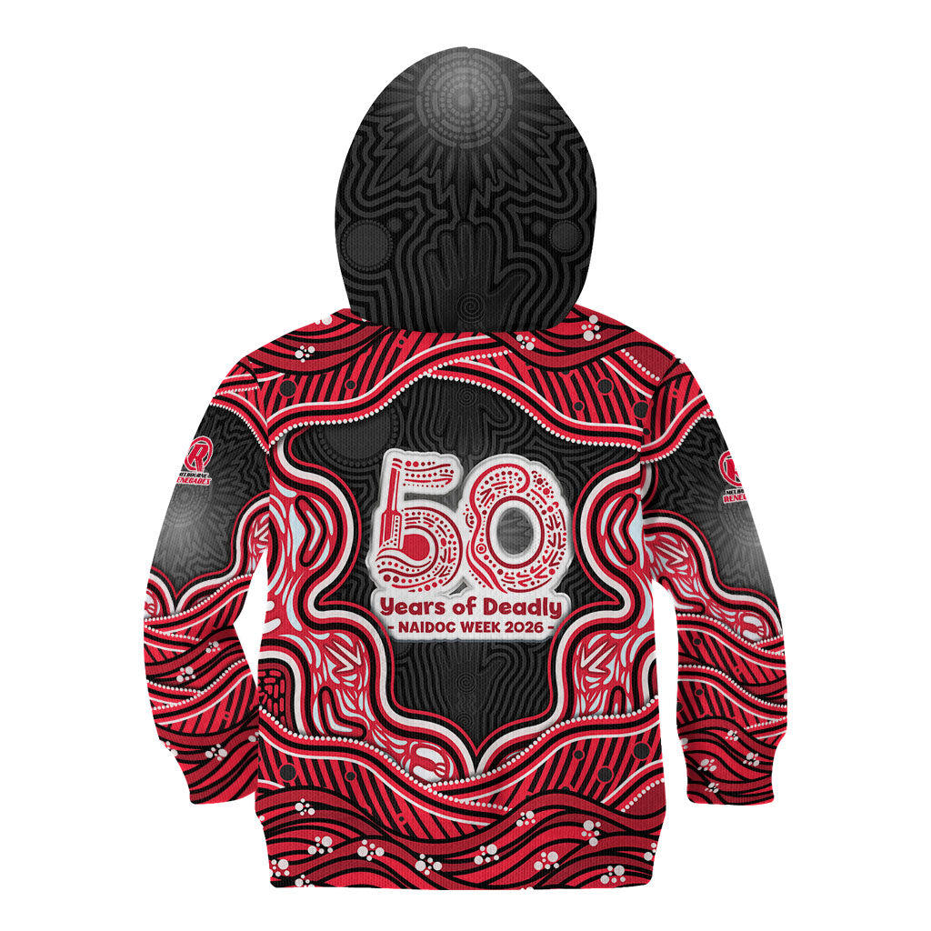 Melbourne Renegades NAIDOC Week 2026 Kid Hoodie Aboriginal Indigenous - 50 Years of Deadly
