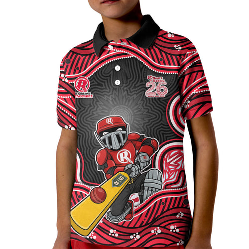 Melbourne Renegades NAIDOC Week 2026 Kid Polo Shirt Aboriginal Indigenous - 50 Years of Deadly