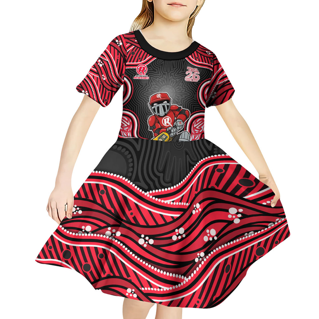 Melbourne Renegades NAIDOC Week 2026 Kid Short Sleeve Dress Aboriginal Indigenous - 50 Years of Deadly