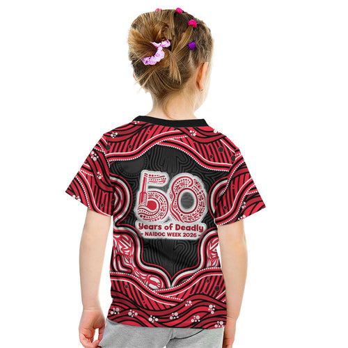 Melbourne Renegades NAIDOC Week 2026 Kid T Shirt Aboriginal Indigenous - 50 Years of Deadly