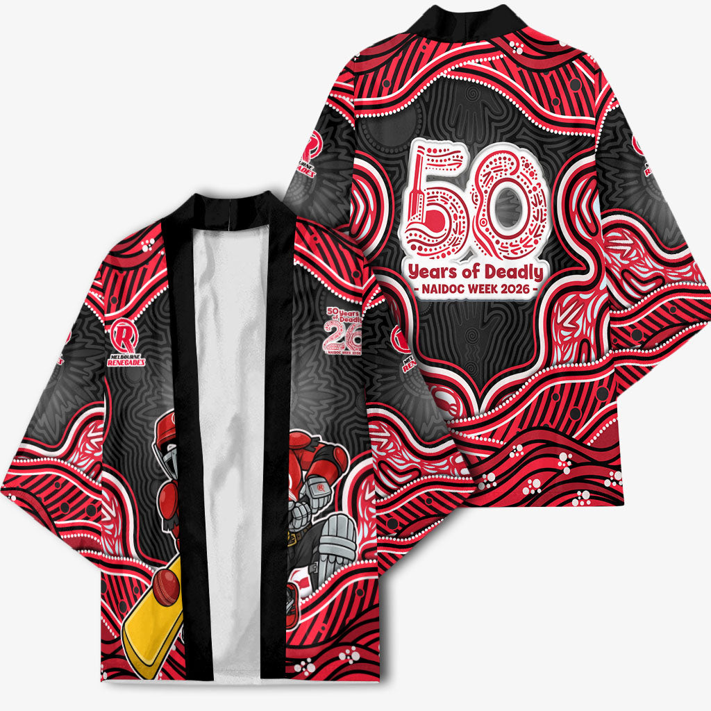 Melbourne Renegades NAIDOC Week 2026 Kimono Aboriginal Indigenous - 50 Years of Deadly