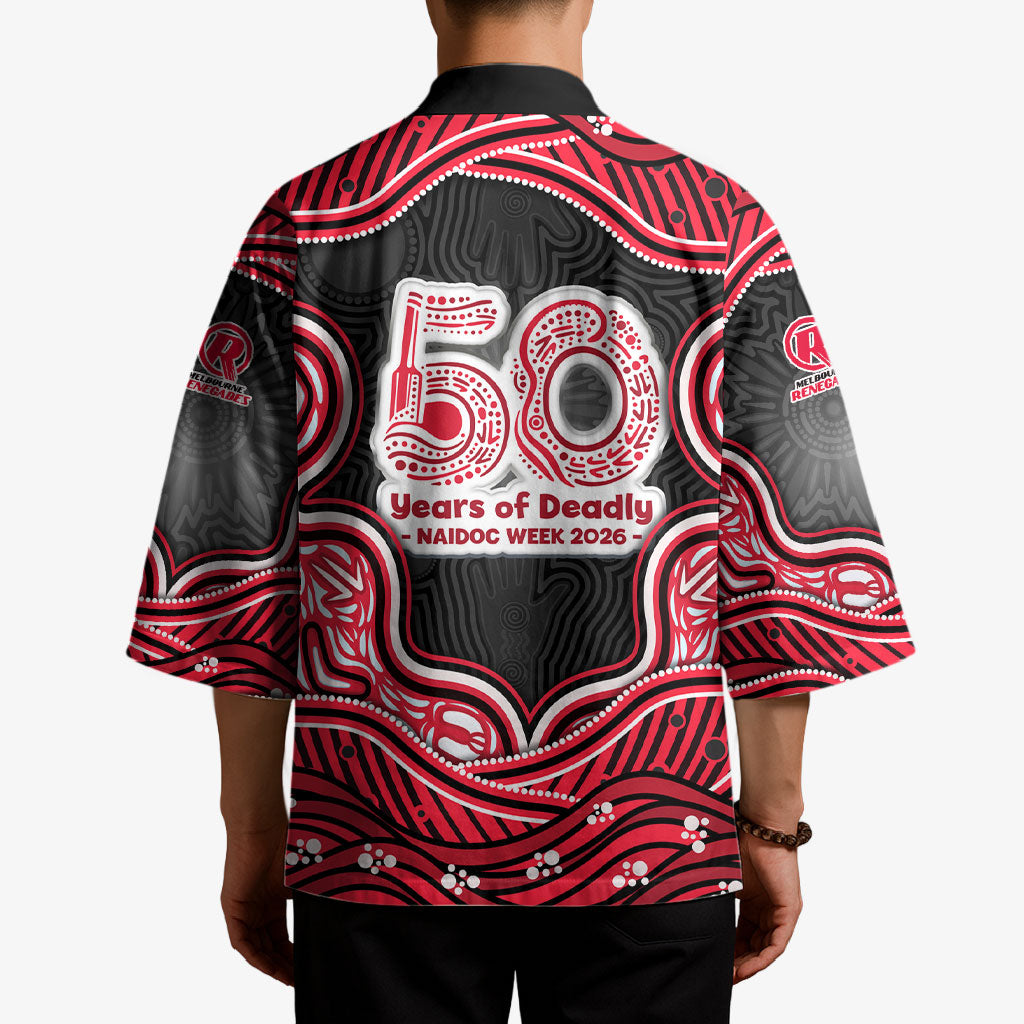 Melbourne Renegades NAIDOC Week 2026 Kimono Aboriginal Indigenous - 50 Years of Deadly