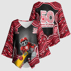 Melbourne Renegades NAIDOC Week 2026 Kimono Sleeve Blouse Aboriginal Indigenous - 50 Years of Deadly