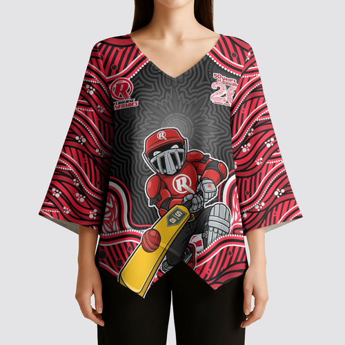 Melbourne Renegades NAIDOC Week 2026 Kimono Sleeve Blouse Aboriginal Indigenous - 50 Years of Deadly
