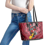 Melbourne Renegades NAIDOC Week 2026 Leather Tote Bag Aboriginal Indigenous - 50 Years of Deadly
