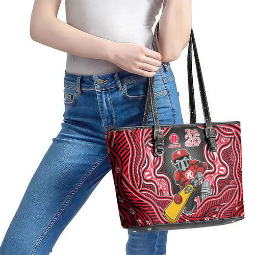 Melbourne Renegades NAIDOC Week 2026 Leather Tote Bag Aboriginal Indigenous - 50 Years of Deadly