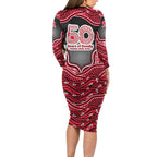 Melbourne Renegades NAIDOC Week 2026 Long Sleeve Bodycon Dress Aboriginal Indigenous - 50 Years of Deadly