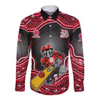 Melbourne Renegades NAIDOC Week 2026 Long Sleeve Button Shirt Aboriginal Indigenous - 50 Years of Deadly
