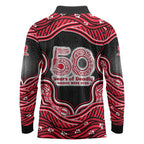 Melbourne Renegades NAIDOC Week 2026 Long Sleeve Polo Shirt Aboriginal Indigenous - 50 Years of Deadly