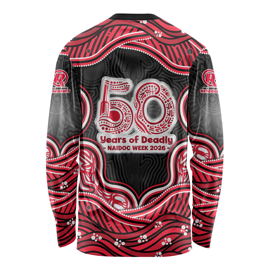 Melbourne Renegades NAIDOC Week 2026 Long Sleeve Shirt Aboriginal Indigenous - 50 Years of Deadly