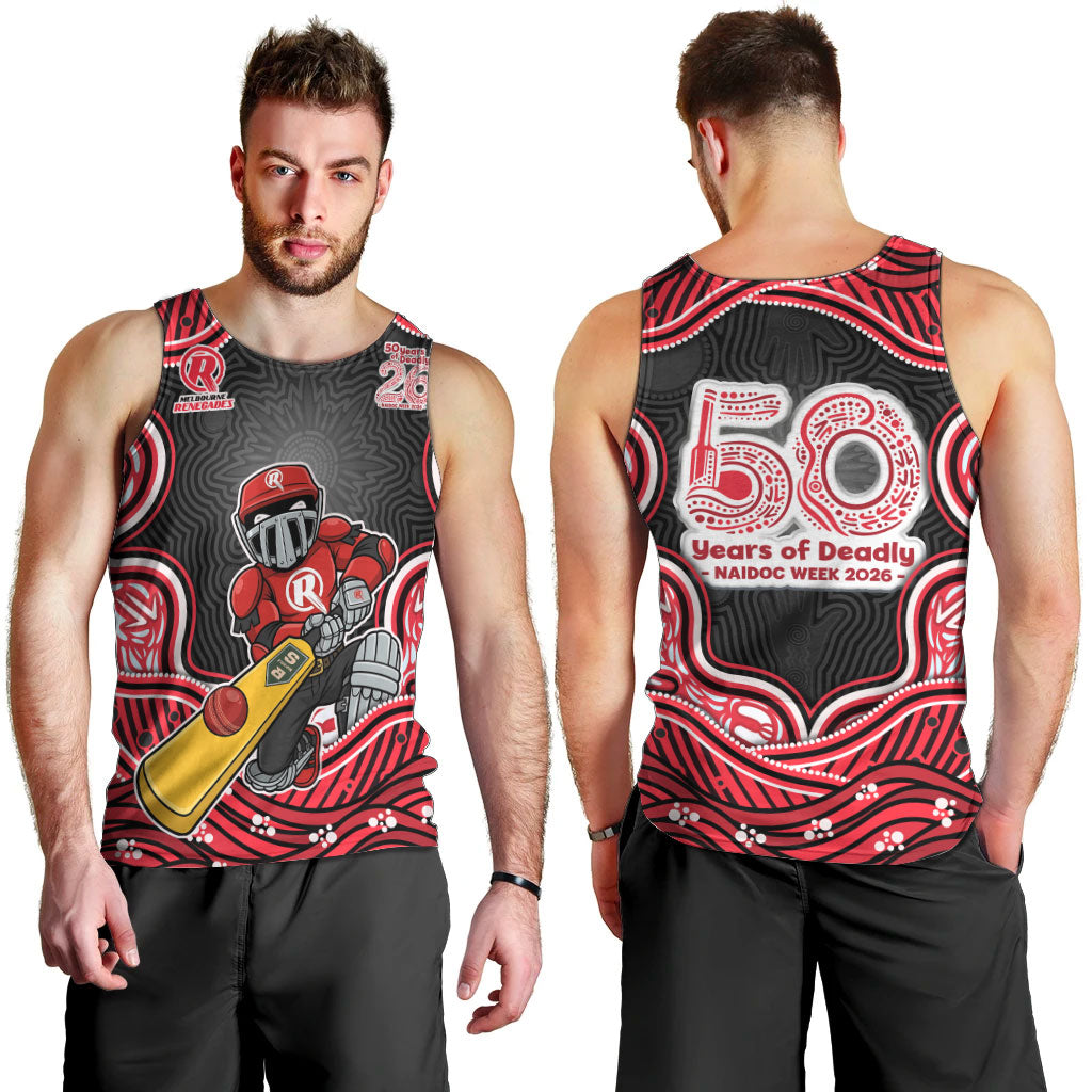 Melbourne Renegades NAIDOC Week 2026 Men Tank Top Aboriginal Indigenous - 50 Years of Deadly
