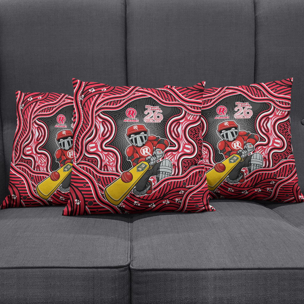 Melbourne Renegades NAIDOC Week 2026 Pillow Cover Aboriginal Indigenous - 50 Years of Deadly