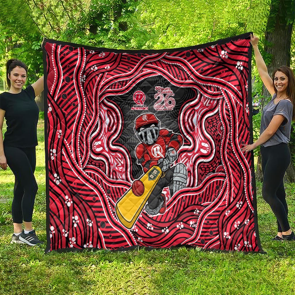 Melbourne Renegades NAIDOC Week 2026 Quilt Aboriginal Indigenous - 50 Years of Deadly
