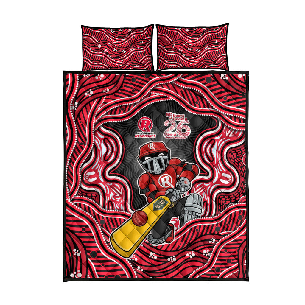 Melbourne Renegades NAIDOC Week 2026 Quilt Bed Set Aboriginal Indigenous - 50 Years of Deadly