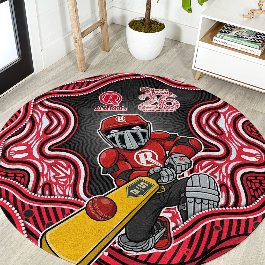 Melbourne Renegades NAIDOC Week 2026 Round Carpet Aboriginal Indigenous - 50 Years of Deadly