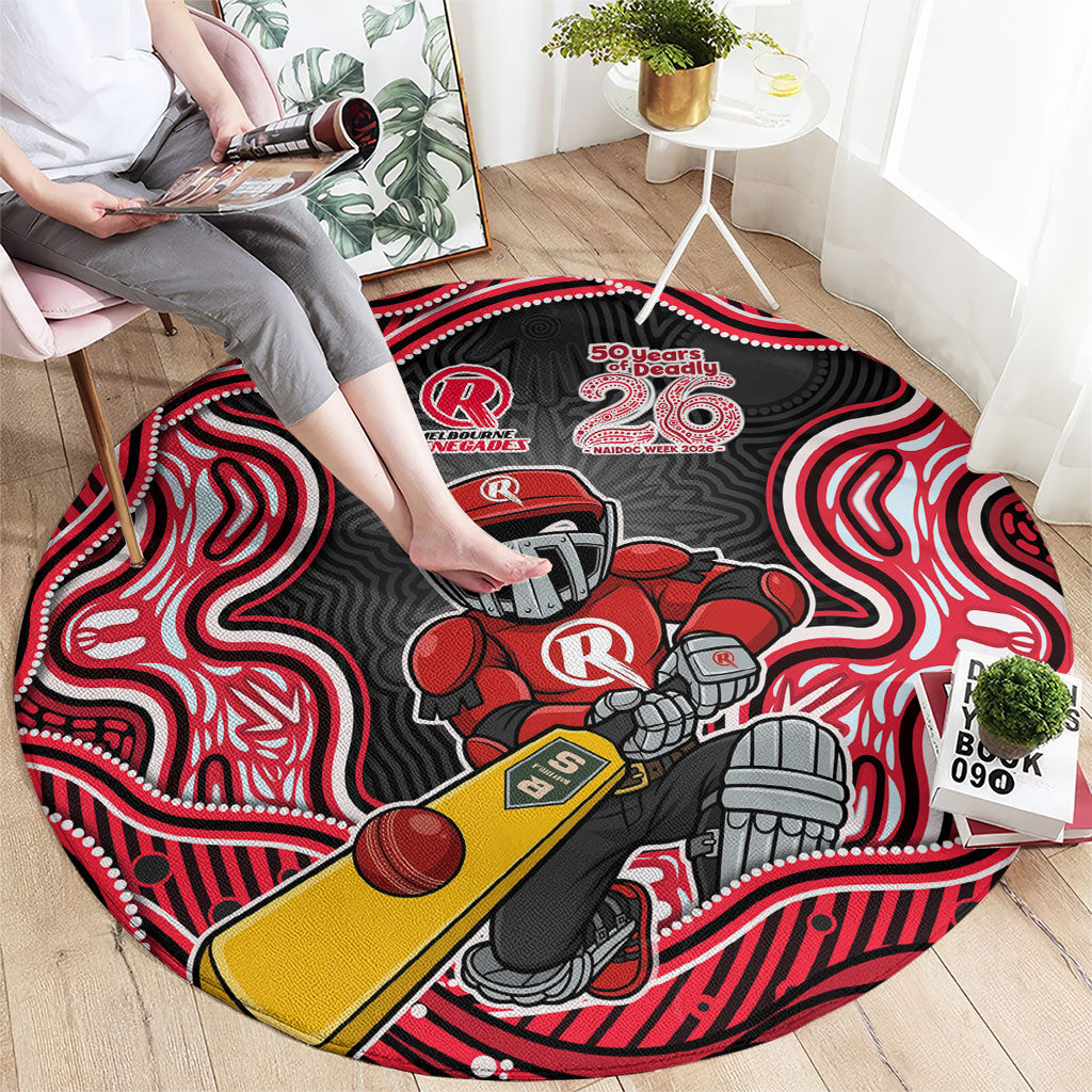 Melbourne Renegades NAIDOC Week 2026 Round Carpet Aboriginal Indigenous - 50 Years of Deadly