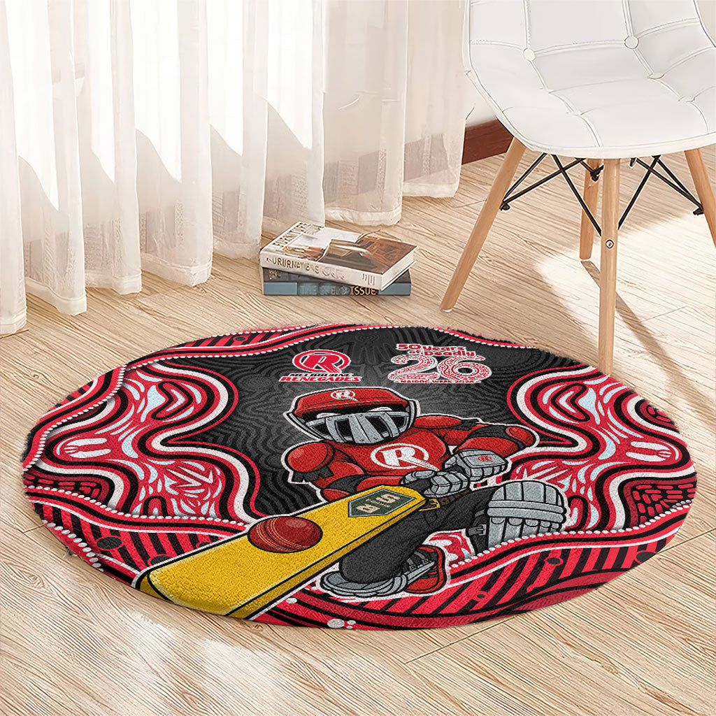 Melbourne Renegades NAIDOC Week 2026 Round Carpet Aboriginal Indigenous - 50 Years of Deadly