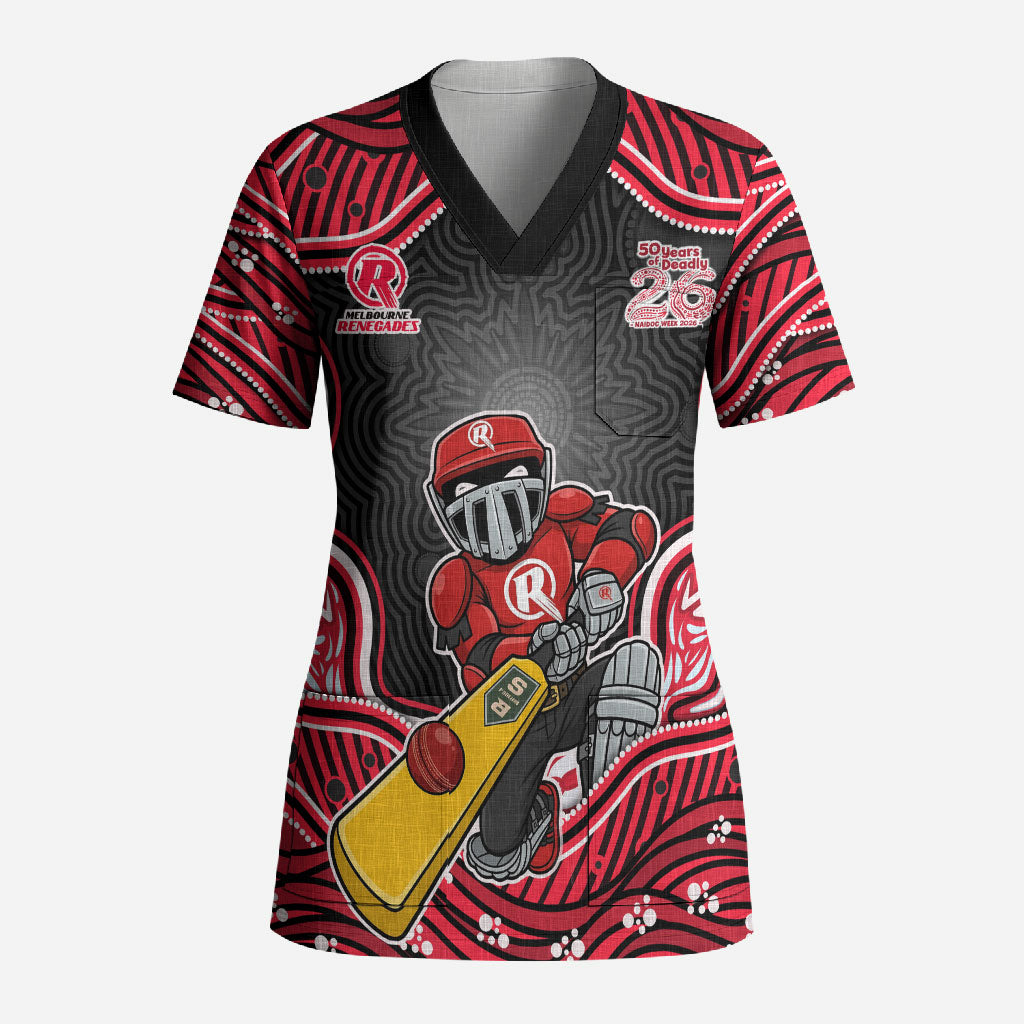 Melbourne Renegades NAIDOC Week 2026 Scrub Top Aboriginal Indigenous - 50 Years of Deadly