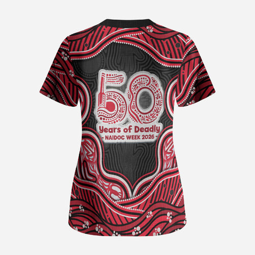 Melbourne Renegades NAIDOC Week 2026 Scrub Top Aboriginal Indigenous - 50 Years of Deadly