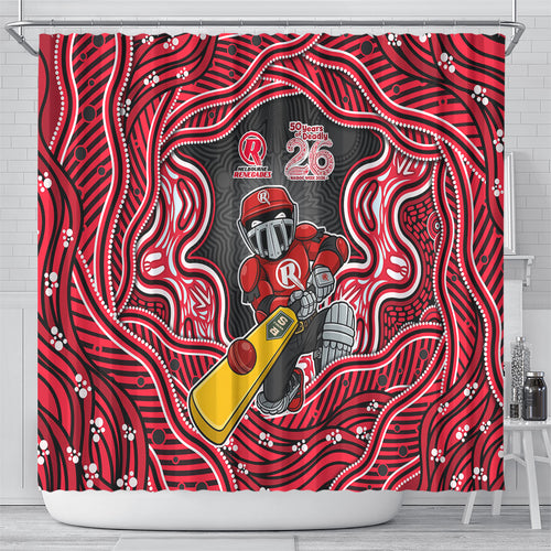 Melbourne Renegades NAIDOC Week 2026 Shower Curtain Aboriginal Indigenous - 50 Years of Deadly