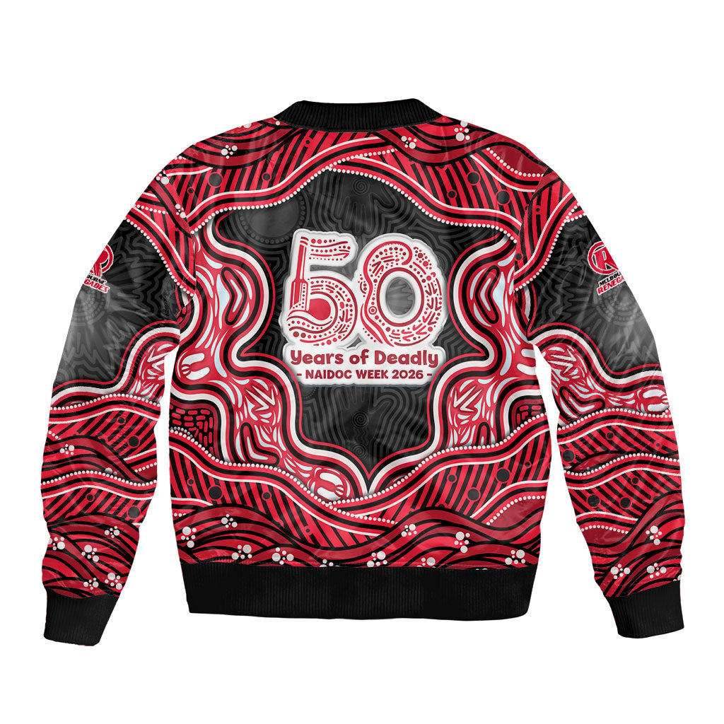 Melbourne Renegades NAIDOC Week 2026 Sleeve Zip Bomber Jacket Aboriginal Indigenous - 50 Years of Deadly