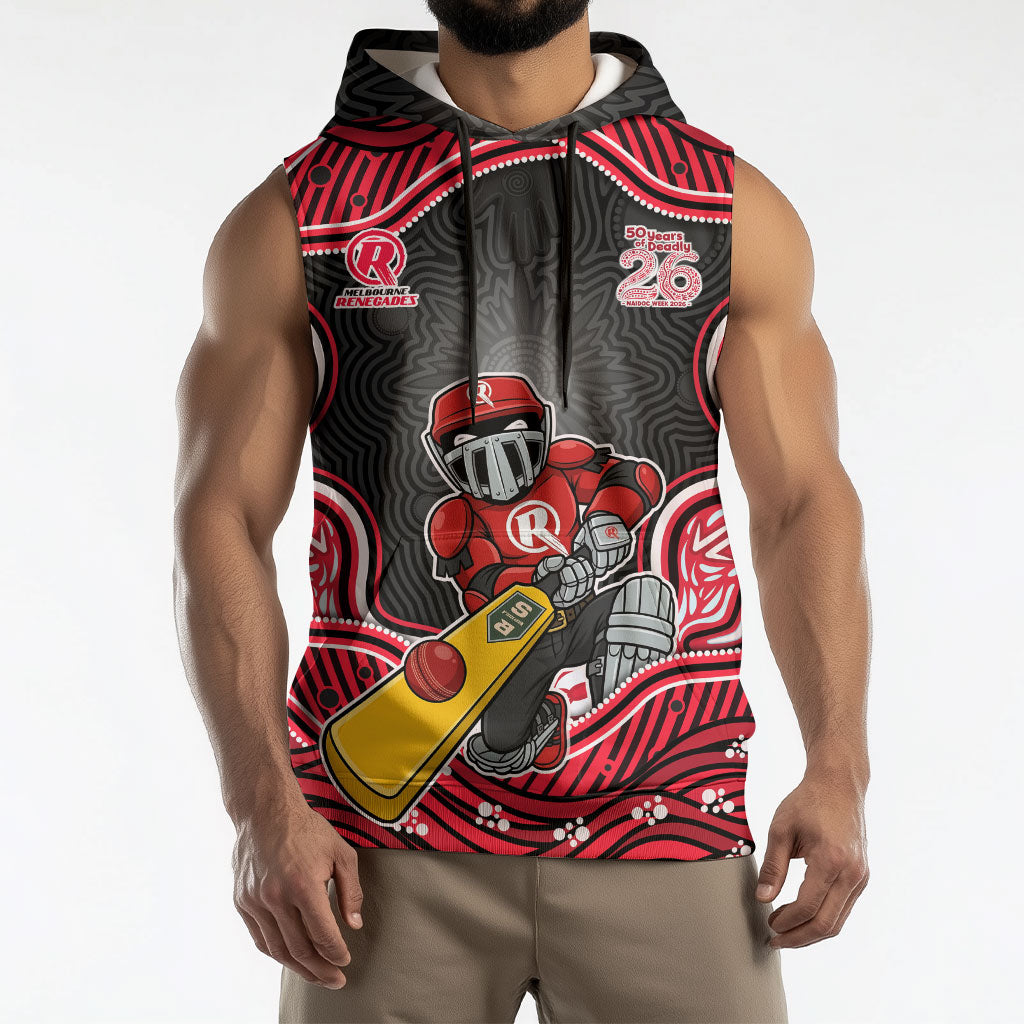 Melbourne Renegades NAIDOC Week 2026 Sleeveless Hoodie Aboriginal Indigenous - 50 Years of Deadly