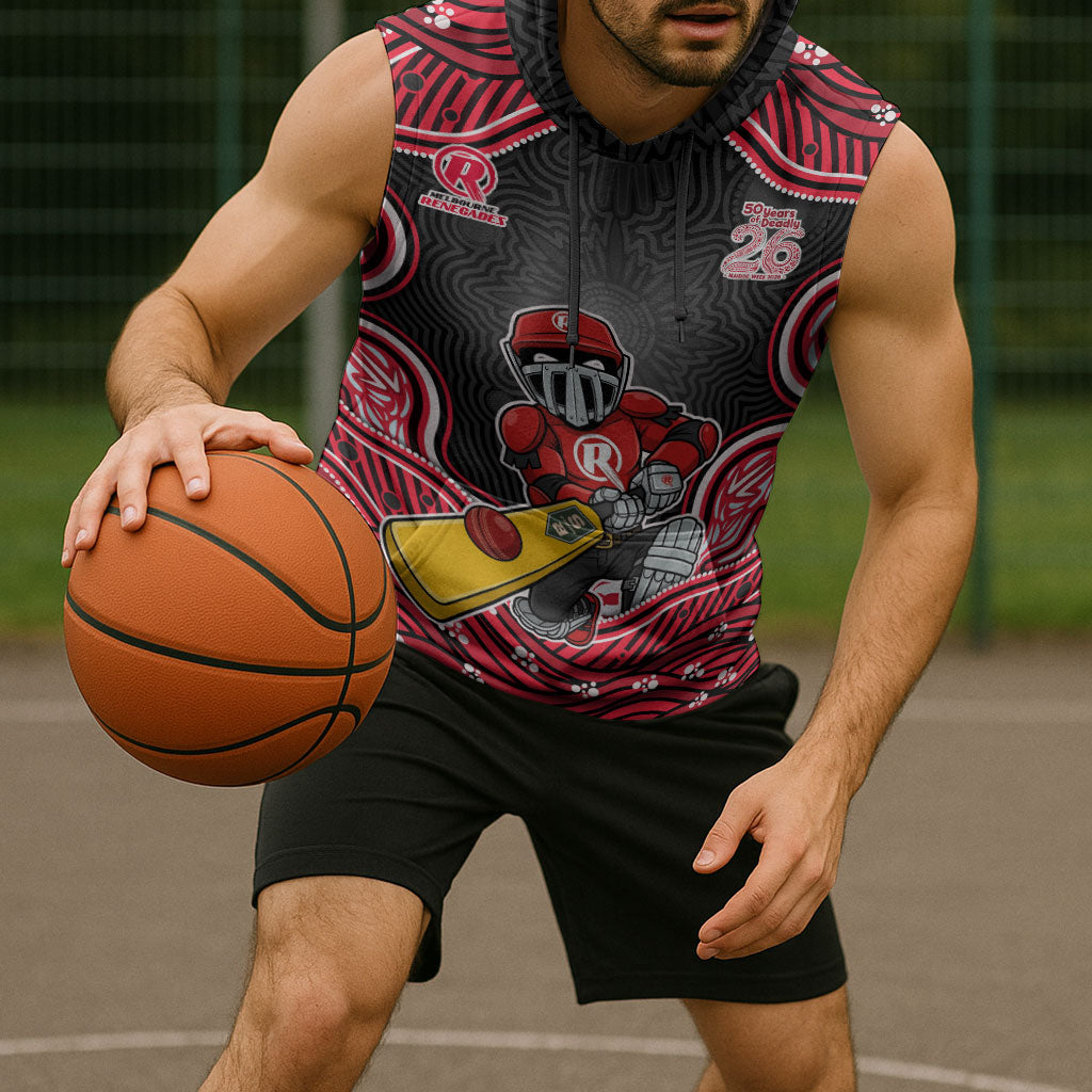 Melbourne Renegades NAIDOC Week 2026 Sleeveless Hoodie Aboriginal Indigenous - 50 Years of Deadly