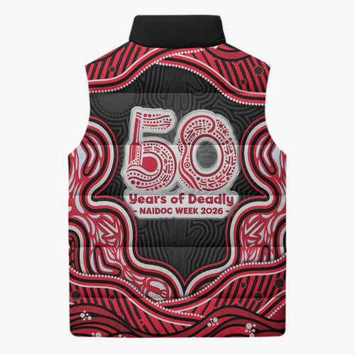 Melbourne Renegades NAIDOC Week 2026 Sleeveless Puffer Jacket Aboriginal Indigenous - 50 Years of Deadly