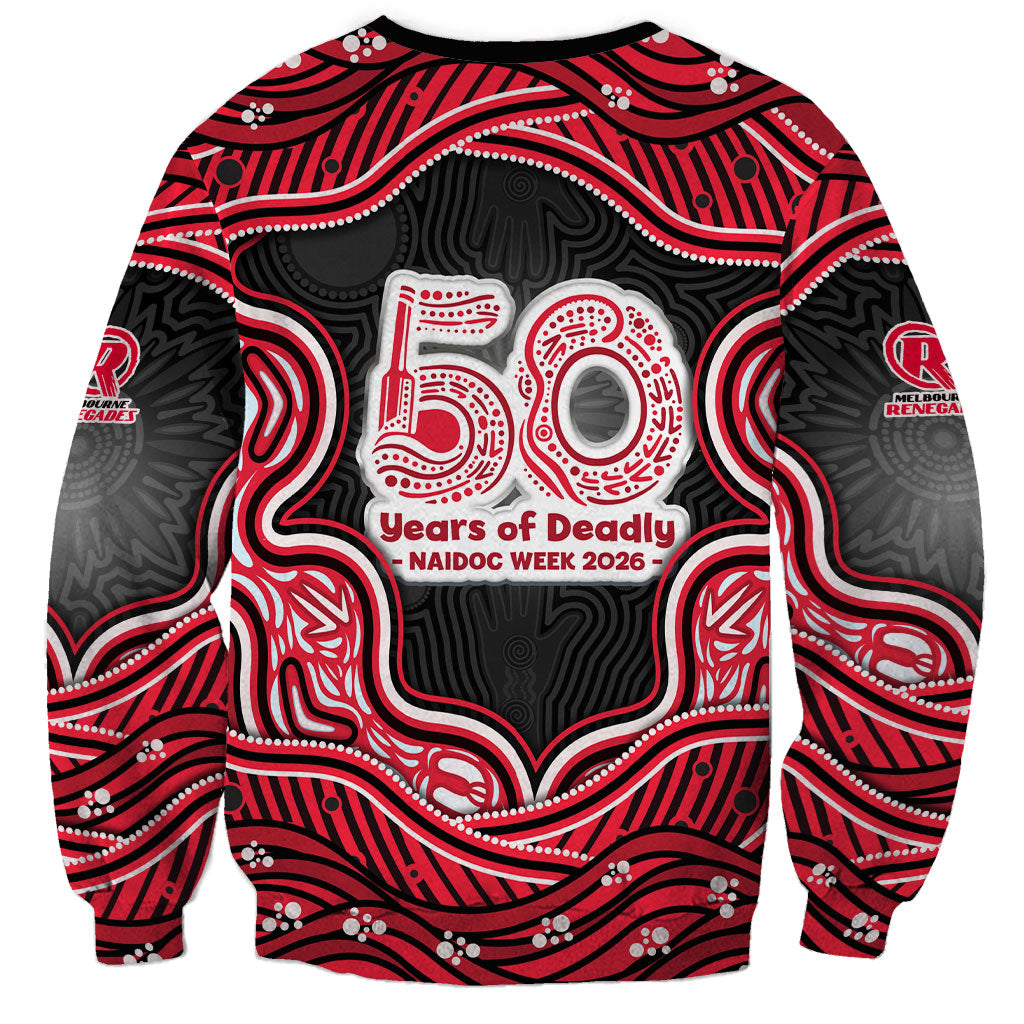 Melbourne Renegades NAIDOC Week 2026 Sweatshirt Aboriginal Indigenous - 50 Years of Deadly
