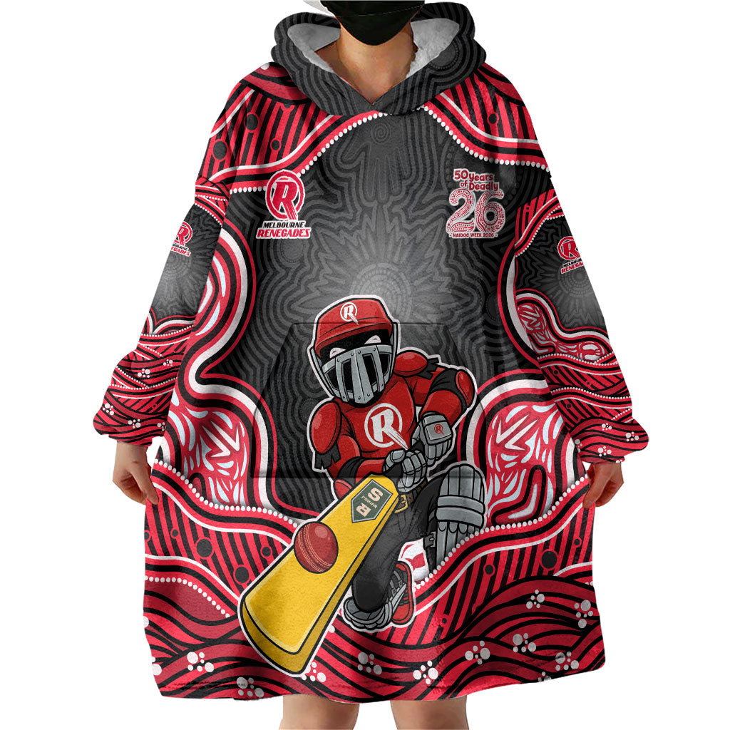 Melbourne Renegades NAIDOC Week 2026 Wearable Blanket Hoodie Aboriginal Indigenous - 50 Years of Deadly
