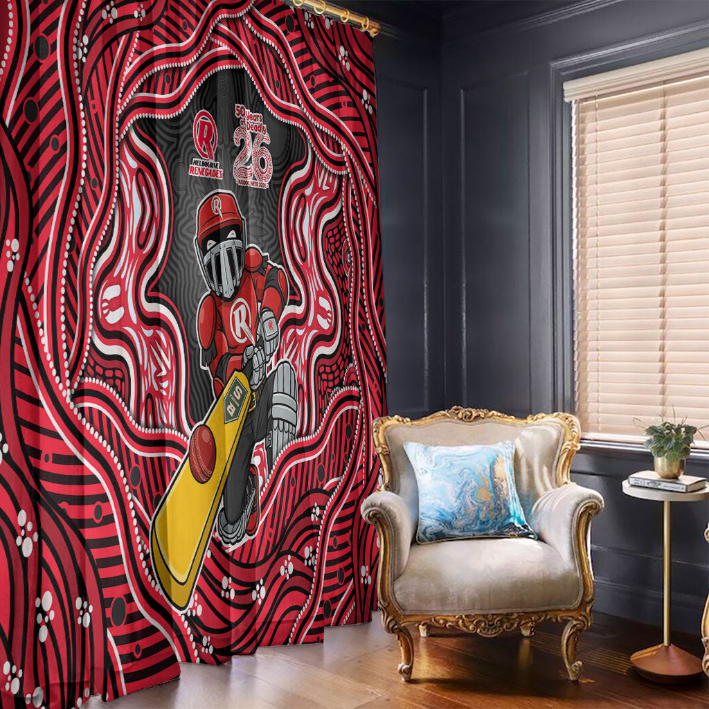Melbourne Renegades NAIDOC Week 2026 Window Curtain Aboriginal Indigenous - 50 Years of Deadly