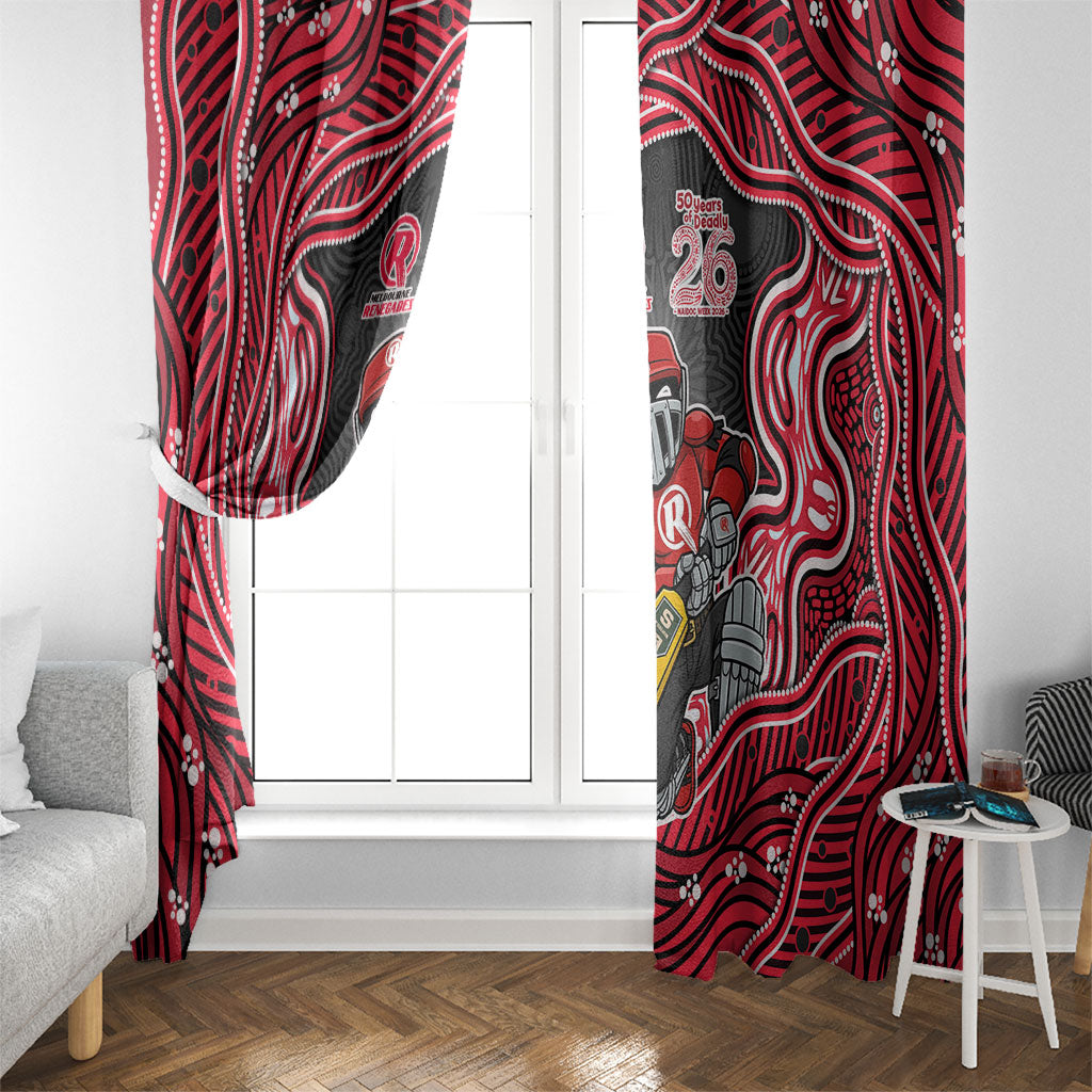 Melbourne Renegades NAIDOC Week 2026 Window Curtain Aboriginal Indigenous - 50 Years of Deadly