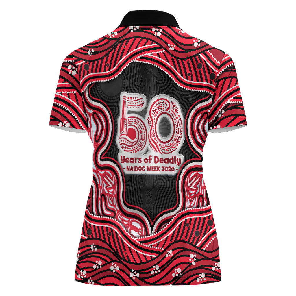 Melbourne Renegades NAIDOC Week 2026 Women Polo Shirt Aboriginal Indigenous - 50 Years of Deadly