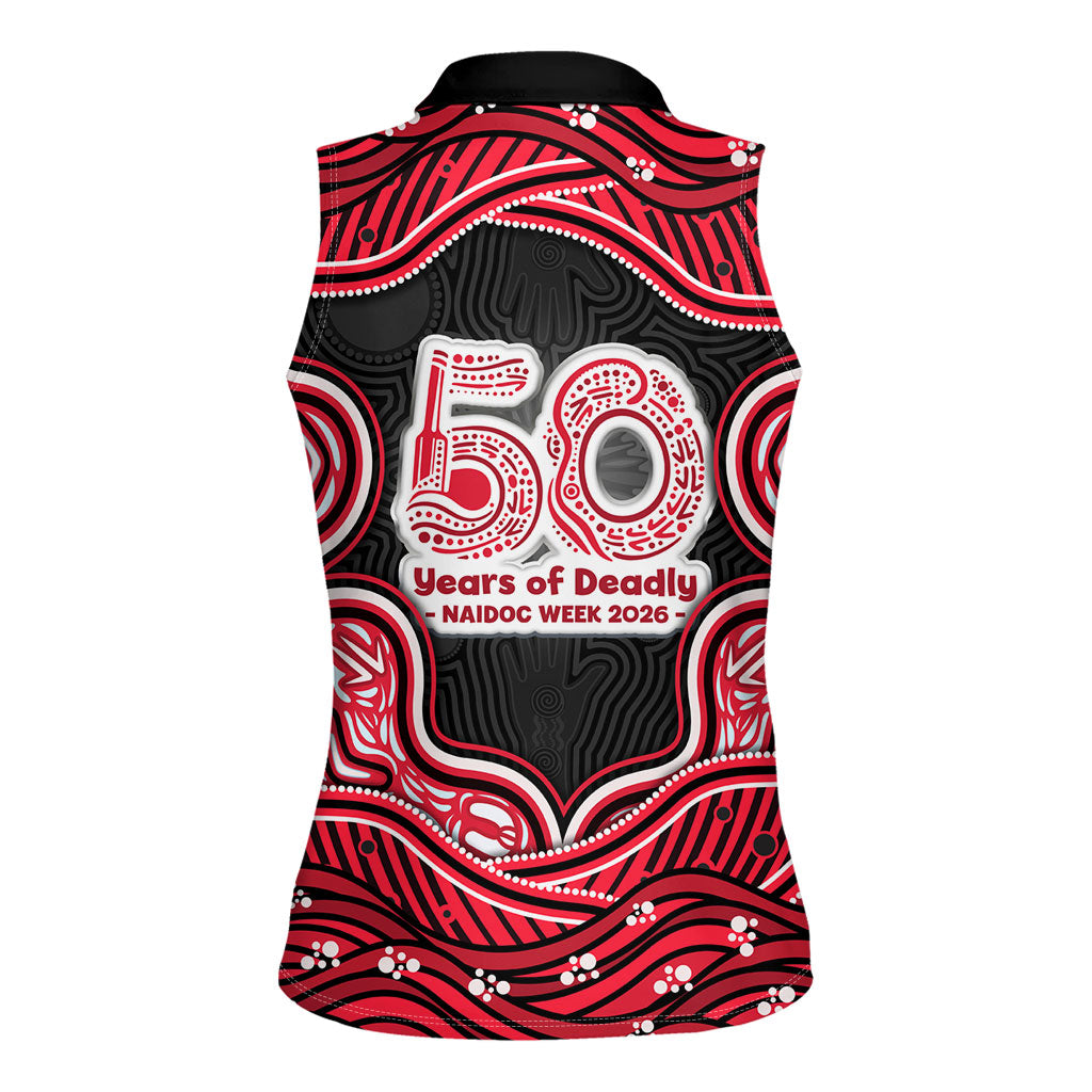 Melbourne Renegades NAIDOC Week 2026 Women Sleeveless Polo Shirt Aboriginal Indigenous - 50 Years of Deadly